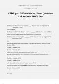 NBDE part 2- Endodontics Exam Questions And Answers 100% Pass