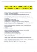 EOSC 210 FINAL EXAM QUESTIONS WITH 100% COMPLETE SOLUTIONS 