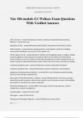 Nur 106 module G1 Wallace Exam Questions With Verified Answers