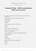 Nursing 252 Final – NDSU Exam Questions With Correct Answers