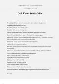 OAT Exam Study Guide.