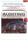 SOLUTION MANUAL   For Auditing and Assurance Services 17th edition by Chris E. Hogan Alvin  A. Arens, Randal J. Elder, Mark S. Beasley  Latest Update Graded A+     