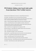 PSI Esthetics Indiana state board study guide Exam Questions With Verified Answers