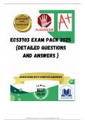 ECS3703 EXAM PACK 2025  {DETAILED QUESTIONS AND ANSWERS }