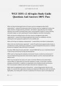 WGU D351 v2 All topics Study Guide Questions And Answers 100% Pass