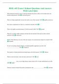 BIOL 465 Exam 1 Kahoot Questions And Answers With Latest Quiz