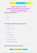 Catechism Final 7th  grade Questions and Correct  Answers (100% Pass)