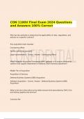 CON 1100V Final Exam 2024 Questions and Answers 100% Correct.