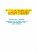 NGN NCLEX EXAM NCLEX-PN 2025 NEXT GENERATION  GRADED A+ VERIFIED.  ||200 Q&As THAT PROVIDE  EXPLANATION FOR EACH ANSWER.  THIS IS VERY HELPFUL AND  RESOURCEFUL.