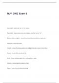 NUR 2092 Exam 1 Questions and Correct Answers