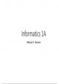 Mancosa Informatics 1A Revision