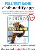 Test Bank for Campbell Biology Concepts and Connections 9th Edition Taylor