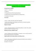 NURSING 216 EXAM 1 STUDY GUIDE WITH COMPLETE SOLUTION!!