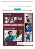 Professional Nursing 10th Edition by Beth Black Test Bank - Complete Guide – All Chapters (2024), pdf Download