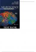 TEST BANK FOR NEUROSCIENCE EXPLORING THE BRAIN 4TH EDITION BY MARK F. BEAR, BARRY W. CONNORS, MICHAEL A. PARADISO | | ALL CHAPTERS | BRAND NEW|GRADED A+ 