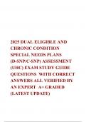 2025 Dual Eligible and Chronic Condition Special Needs Plans (D-SNP/C-SNP) Assessment (UHC)