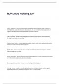 HONDROS Nursing 200 Exam Questions and Answers