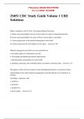 2S051 CDC Study Guide Volume 1 URE Solutions