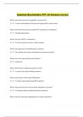 Essential Biochemistry PPT All Answers Correct 