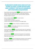 DLM(ASCP) EXAM 2024-2025 ACTUAL  EXAM 230 REAL EXAM QUESTIONS  AND CORRECT DETAILED ANSWERS  WITH RATIONALES|AGRADE