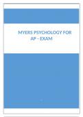 Myers Psychology for AP - EXAM