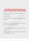 Nurs 5315: Adv Patho Exam 4 Set 2 musk  and endo Questions With Complete Solutions