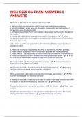 WGU D220 OA EXAM ANSWERS $ ANSWERS