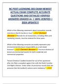 NC POST-LICENSING 303 EXAM NEWEST  ACTUAL EXAM COMPLETE ACCURATE  QUESTIONS AND DETAILED VERIFIED  ANSWERS GRADED A+ | 100% VERIFIED |  2024 UPDATE!!!