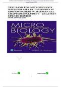 COMPLETE TEST BANK FOR: Microbiology with Diseases by Taxonomy 6th Edition by Robert Bauman (Author) NEW.