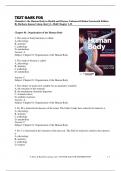 Test Bank for Memmler's the Human Body in Health and Disease, Enhanced Edition 14th Edition By Barbara Janson Cohen, Kerry L. Hull Chapter 1-25