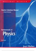 STU DENT SOLUTIONS MAN UAL FOR FUNDAMENTALS OF PHYSICS Eighth Edition David Halliday (Jnivers iQ of P itts burgh Robert Resnick Rens s elaer Polytechnic Institute