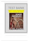 Test Bank For Vander’s Human Physiology 16th Edition Widmaier Latest Review 2023 Practice Questions and Answers, 100% Correct with Explanations, Highly Recommended, Download to Score A+