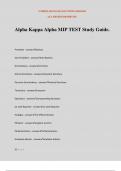 Alpha Kappa Alpha MIP TEST Study Guide