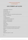 ANCC PMHNP LAB VALUES