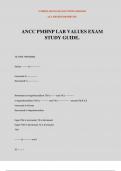 ANCC PMHNP LAB VALUES EXAM STUDY GUIDE.