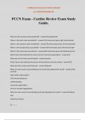 PCCN Exam - Cardiac Review Exam Study Guide.