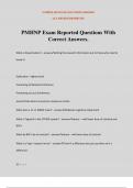 PMHNP Exam Reported Questions With Correct Answers.