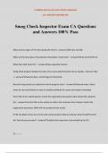 Smog Check Inspector Exam CA Questions and Answers 100% Pass