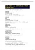 A&P HESI A2 PRACTICE TEST QUESTIONS