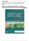 Test Bank - Stanhope and Lancasters Community Health Nursing in Canada, 4th Edition (MacDonald, 2022), Chapter 1-18 | All Chapters