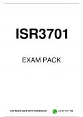 ISR3701 EXAM PACK 2023