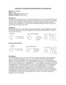 Verslag Kationische polymerisatie tot polystyreen