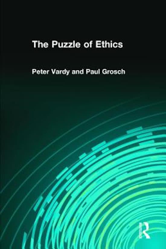 The Puzzle of Ethics