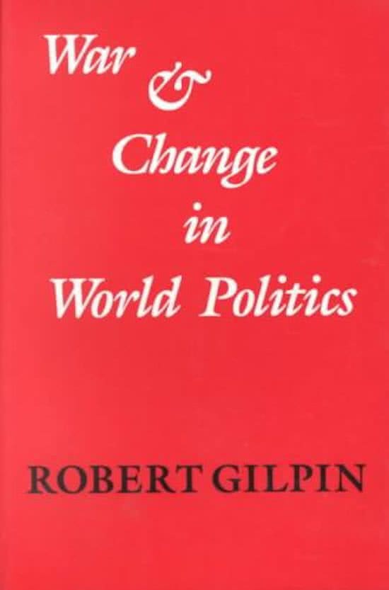 War and Change in World Politics