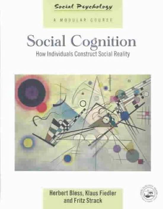 Samenvatting 'Social cognition: How individuals construct social reality' Hst 1 t/m 7
