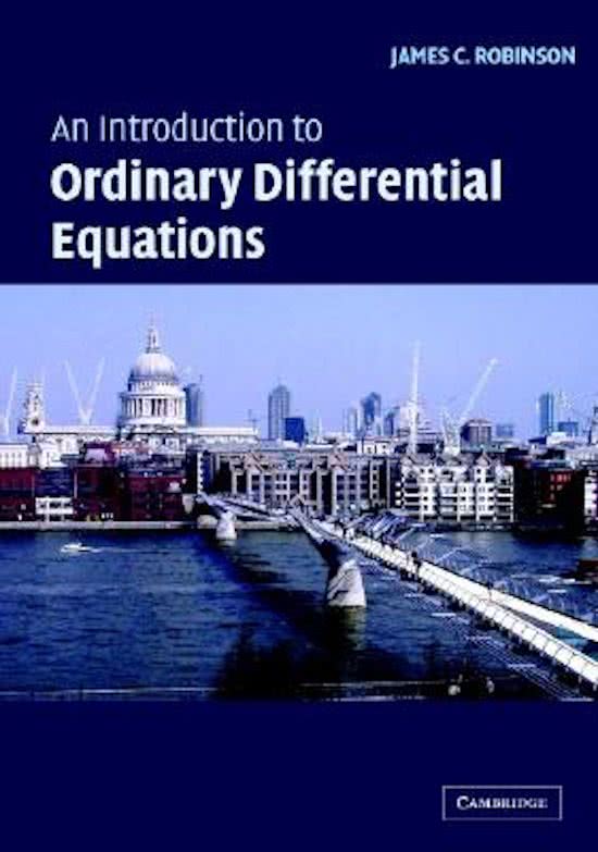 An Introduction to Ordinary Differential Equations