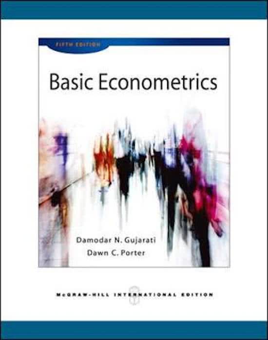 Basic Econometrics -  BAECO207