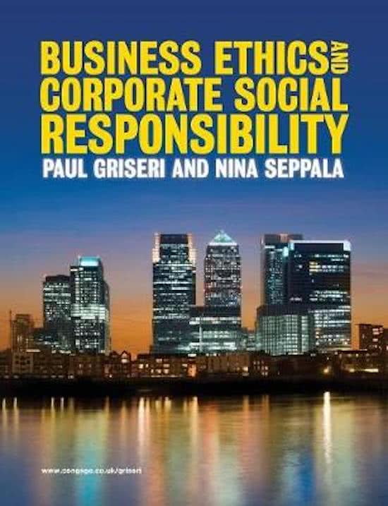 Business Ethics and Corporate Social Responsibility