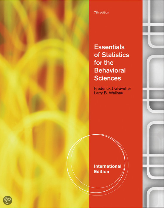 Essentials of Statistics for the Behavioral Science