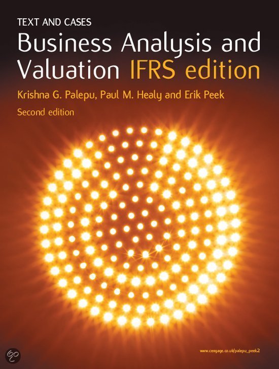 Business Analysis and Valuation Text Only